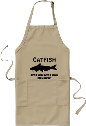 Catfish Dinner Apron PNG Image