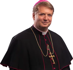 Catholic Bishop Portrait PNG Image