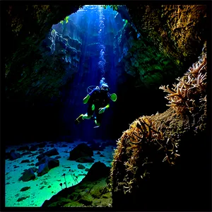Cave Diving Exploration PNG Ojh PNG