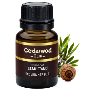 Cedarwood Essential Oil Png 1 PNG Image