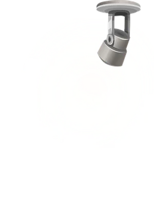 Ceiling Spotlight Illumination Dark Background PNG Image