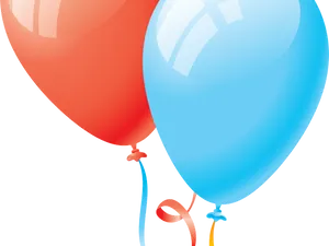 Celebratory Birthday Balloons PNG Image