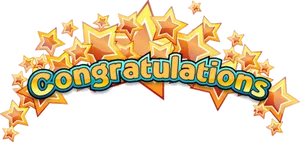 Celebratory Congratulations Graphic PNG Image