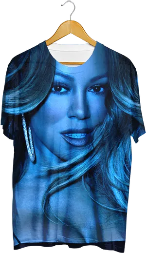 Celebrity Printed T Shirton Hanger PNG Image