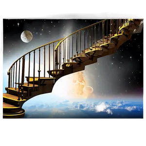 Celestial Staircase Graphic Png Yxu33 PNG Image