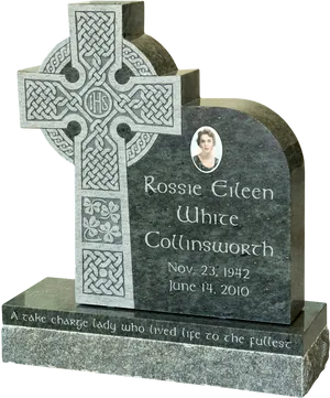 Celtic Cross Gravestone PNG Image