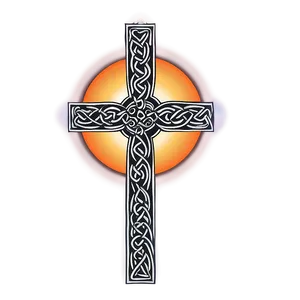 Celtic Cross In Sunrise Png Udj PNG Image