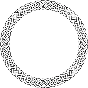 Celtic Knot Circle Design PNG Image