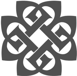 Celtic Knot Design Blue PNG Image