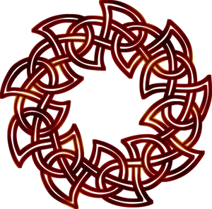 Celtic Knotwork Circle Design PNG Image