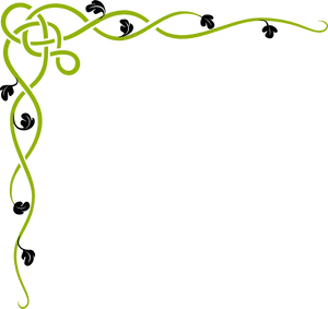 Celtic Knotwork Vines Graphic PNG Image