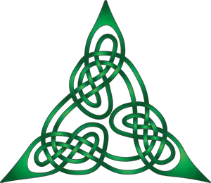 Celtic Triquetra Knot Design PNG Image