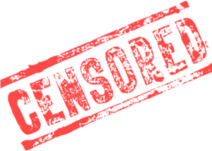 Censored Stamp Graphic PNG Image