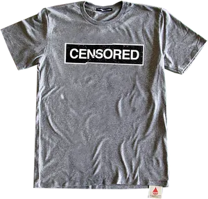 Censored T Shirt Design PNG Image