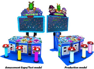 Centipede Chaos Arcade Models Comparison PNG Image