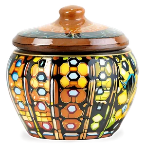 Ceramic Honey Pot Png 06292024 PNG Image