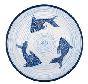 Ceramic Koi Artwork PNG Image