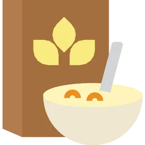 Cereal Bowland Box Graphic PNG Image