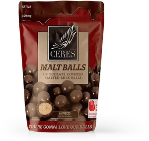 Ceres Malt Balls Chocolate Covered Treats PNG Image