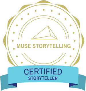 Certified Storyteller Badge PNG Image