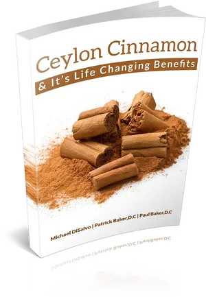 Ceylon Cinnamon Benefits Book Cover PNG