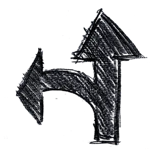 Chalkboard Arrows Sketch PNG