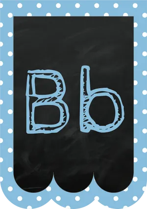 Chalkboard Letter B Illustration PNG Image