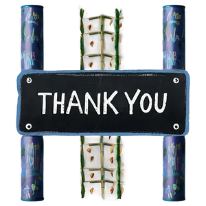 Chalkboard Thank You Stickers Png 06292024 PNG Image