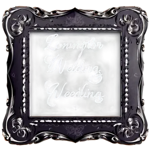 Chalkboard Wedding Frame Png Fne5 PNG Image