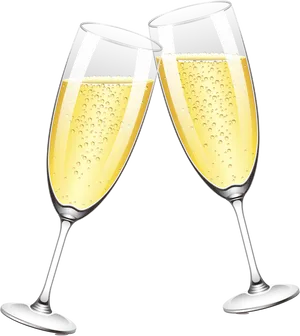 Champagne Celebration Toast PNG Image