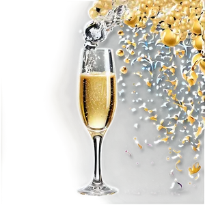 Champagne Splash Celebration PNG 4 PNG