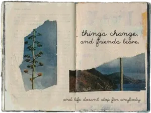 Change And Continuity_ Art Journal Page PNG Image