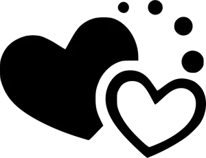 Charitable Hearts Graphic PNG Image