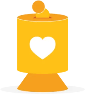 Charity Donation Box Graphic PNG Image