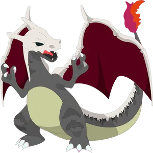 Charizard_ Animated_ Character_ Artwork.png PNG Image