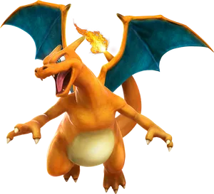 Charizard_ Fire_ Breathing_ Pokemon PNG Image