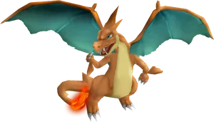 Charizard Fire Dragon Pokemon PNG Image