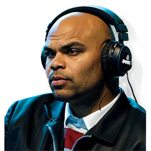 Charles Barkley Commentary Booth Png 06252024 PNG Image