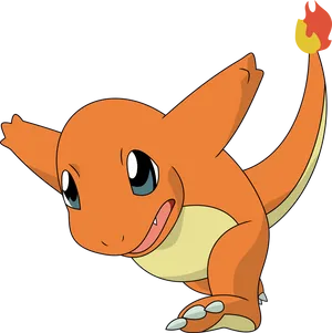 Charmander Pokemon Animated Character PNG Image