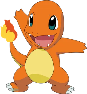 Charmander Pokemon Illustration PNG Image