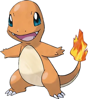 Charmander Pokemon Illustration PNG Image