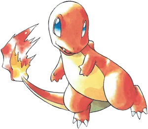 Charmander Pokemon Illustration PNG Image