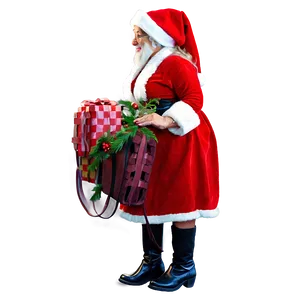 Charming Mrs Claus Art Png Elt95 PNG Image