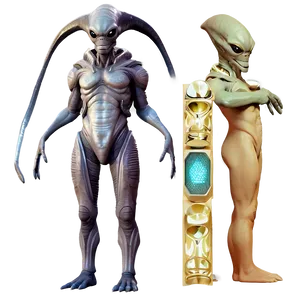 Charming Space Alien Png Lto PNG Image