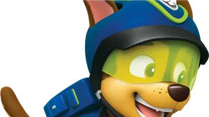 Chase Paw Patrol Close Up PNG Image