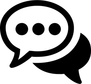 Chat Bubble Icon Graphic PNG Image