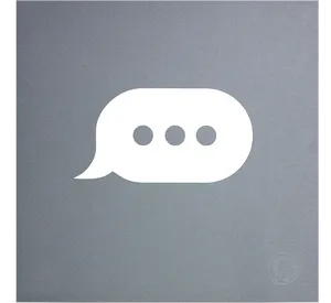 Chat Bubble Icon Grey Background PNG Image