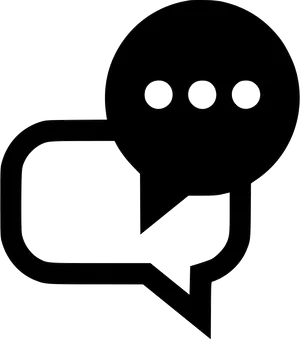 Chat Bubble Icon Outline PNG Image