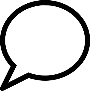 Chat Bubble Outline Graphic PNG Image