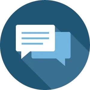 Chat Bubbles Icon PNG Image